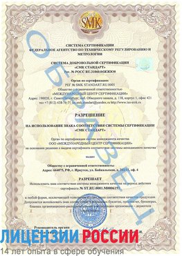 Образец разрешение Самара Сертификат ISO 50001